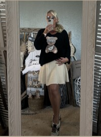 Pull Teddy bear noir