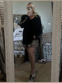 Pull bandes léopard T42/48