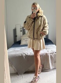 Veste matelassée gold