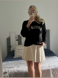 Pull j’adore strass Leopard noir