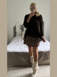 Pull chocolat  dentelle