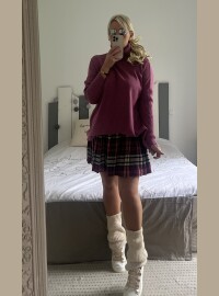 Pull col roulé oignon