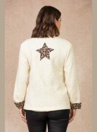 Blazer star léopard écru