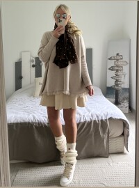 Écharpe étoiles dorées