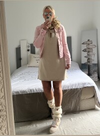 Robe sweat CDS beige