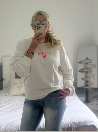 Sweat Amore blanc