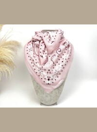 Écharpe carrée bandana rose