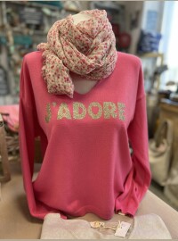 Pull j’adore rose pep’s