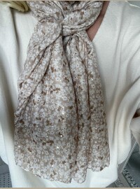 Écharpe Liberty lurex beige