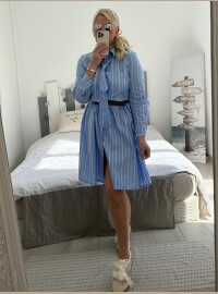 Robe chemise Clothilde rayée