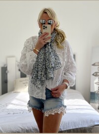 Écharpe Liberty lurex marine