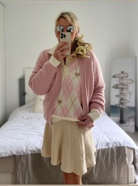 Gilet baby alpaga rose