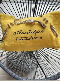 Coussin Atlantique latitude jaune