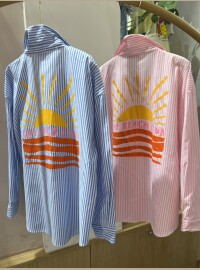 Chemise rayée life Beach