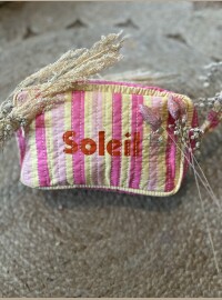 Pochette réversible matelassée