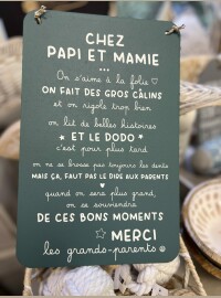 Pancarte Papi Mamie
