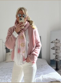 Gilet baby alpaga rose