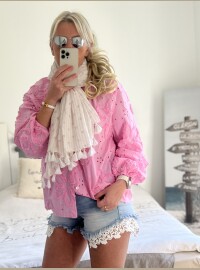 Echarpe cds blanc lurex