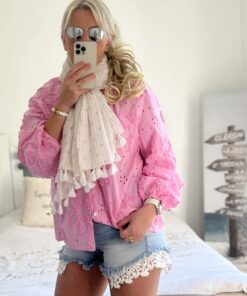 Echarpe cds blanc lurex