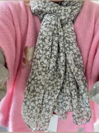 Écharpe Liberty lurex kaki