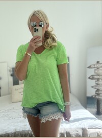 T-shirt vert fluo