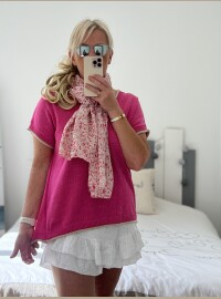 Pull fin Fushia lurex