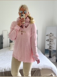 Pull oversize j’adore rose