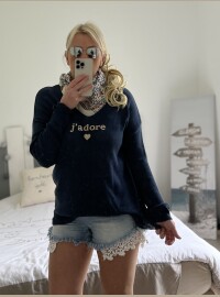 Pull oversize j’adore marine