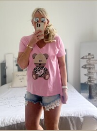 T-shirt bear rose