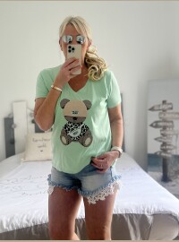 T-shirt bear menthe