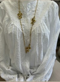 Sautoir vague  acier