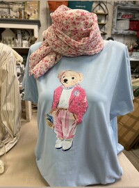 T-shirt  bleu rose T40/44