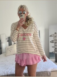 Marinière beige j’adore