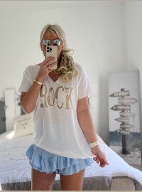 T-shirt rock blanc T40/44