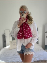 Écharpe star fushia