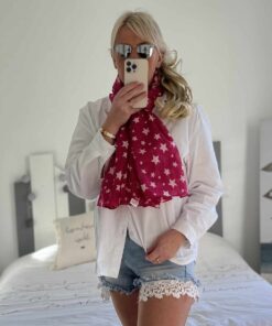 Écharpe star fushia