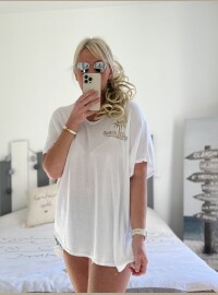 T-shirt Beach Life blanc T40/46