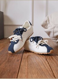 Basket CDS marine double lacets