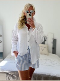 Short gaze larges rayures