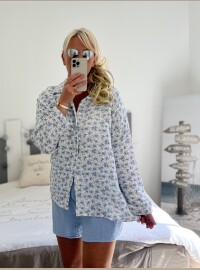 Chemise Liberty gaze baby blue