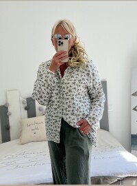 Chemise Liberty gaze kaki