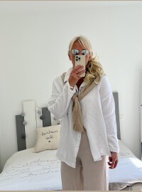 Chemise gaze blanche