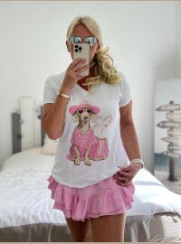 T-shirt Lego Amour rose