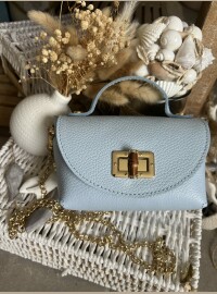 Mini sac cuir ciel