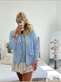 Veste blazer bleu  revers Liberty