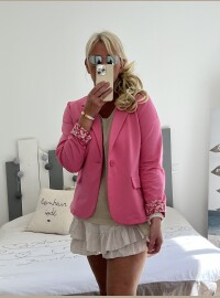 Veste blazer rose pep’s revers Liberty