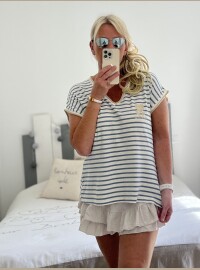 T-shirt marinière marine