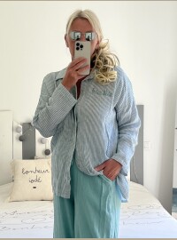 Chemise gaze de coton dolce vita céladon