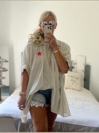 Chemise ovesize T38/46 iconic beige