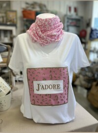 T-shirt j’adore léopard